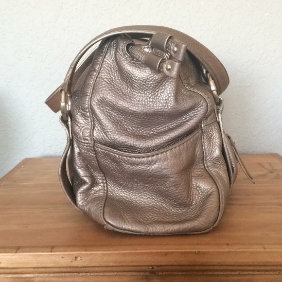 Michael Kors Metallic Gold Leather Purse - Picture 3 of 8